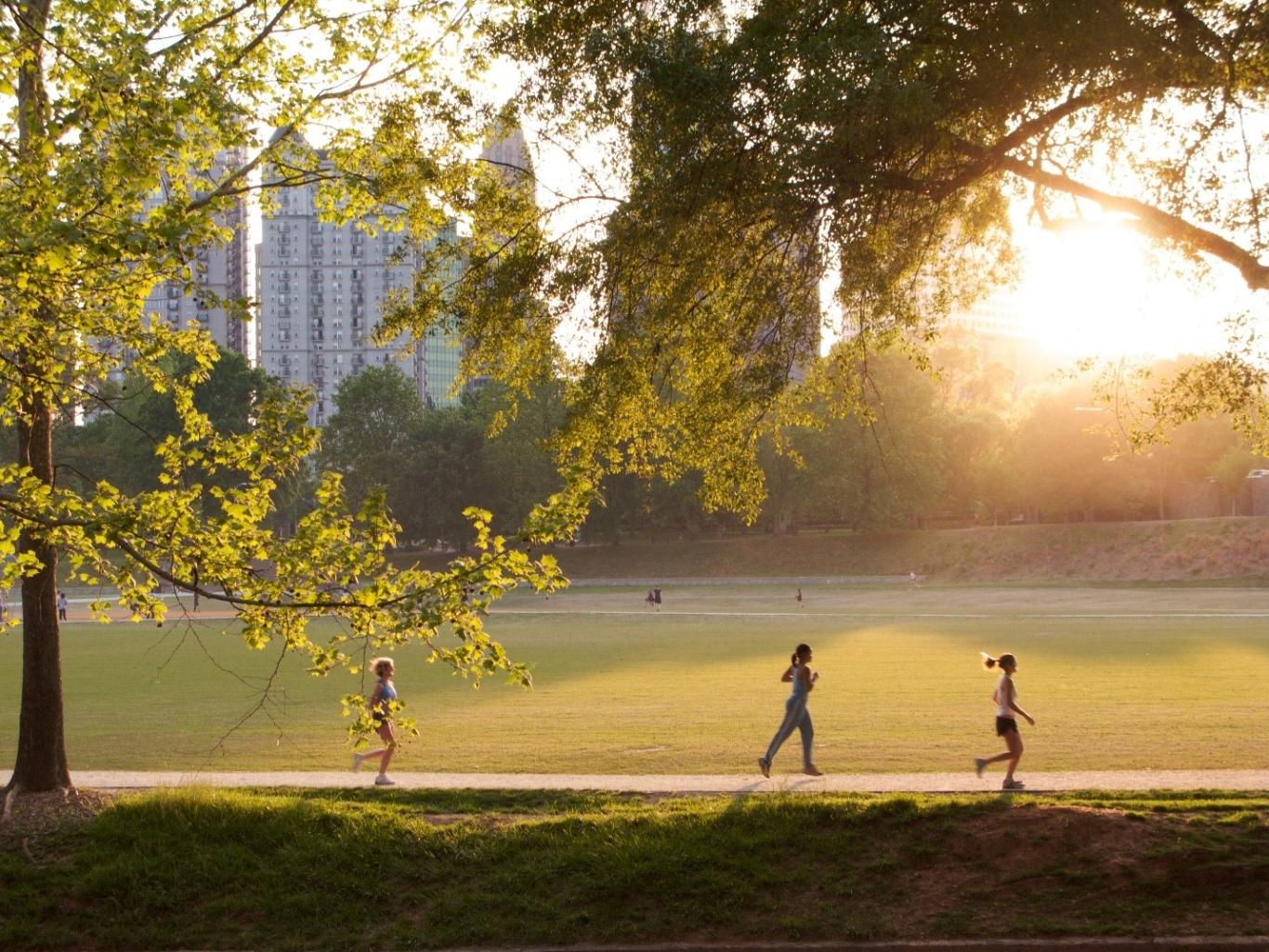 Jogging in Atlanta