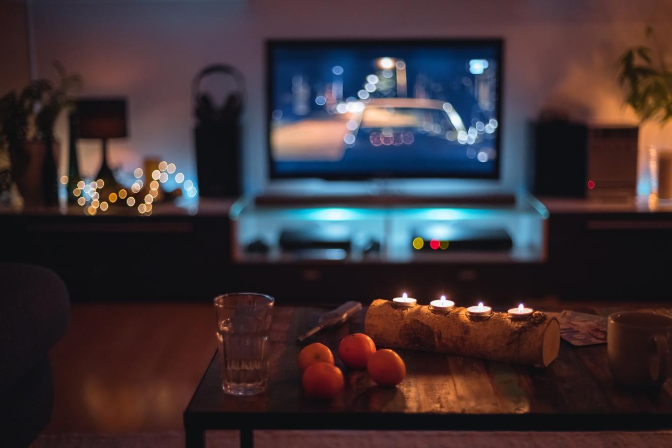 Television-and-candles