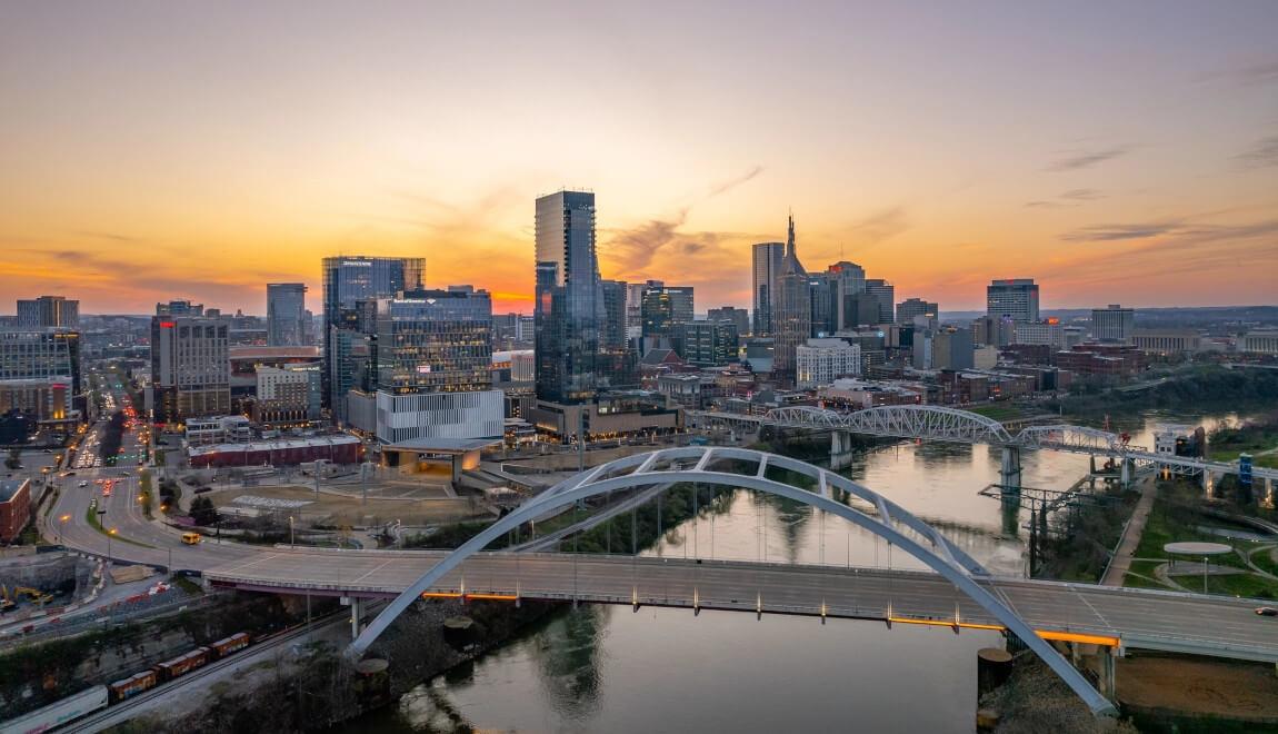 The Cumberland River in Nashville, TN.