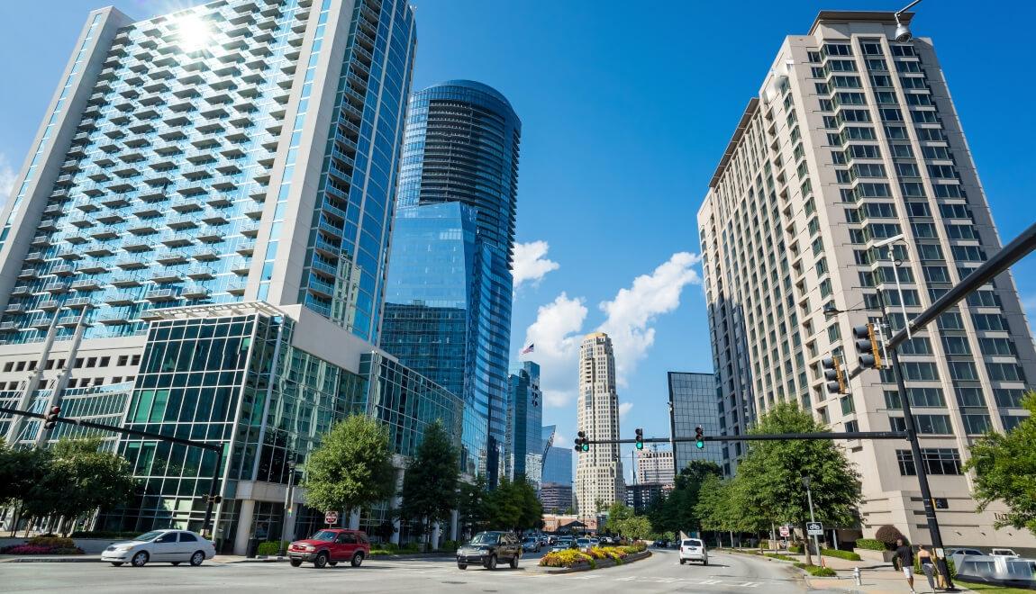 Buildings in Atlanta's Buckhead neighborhood