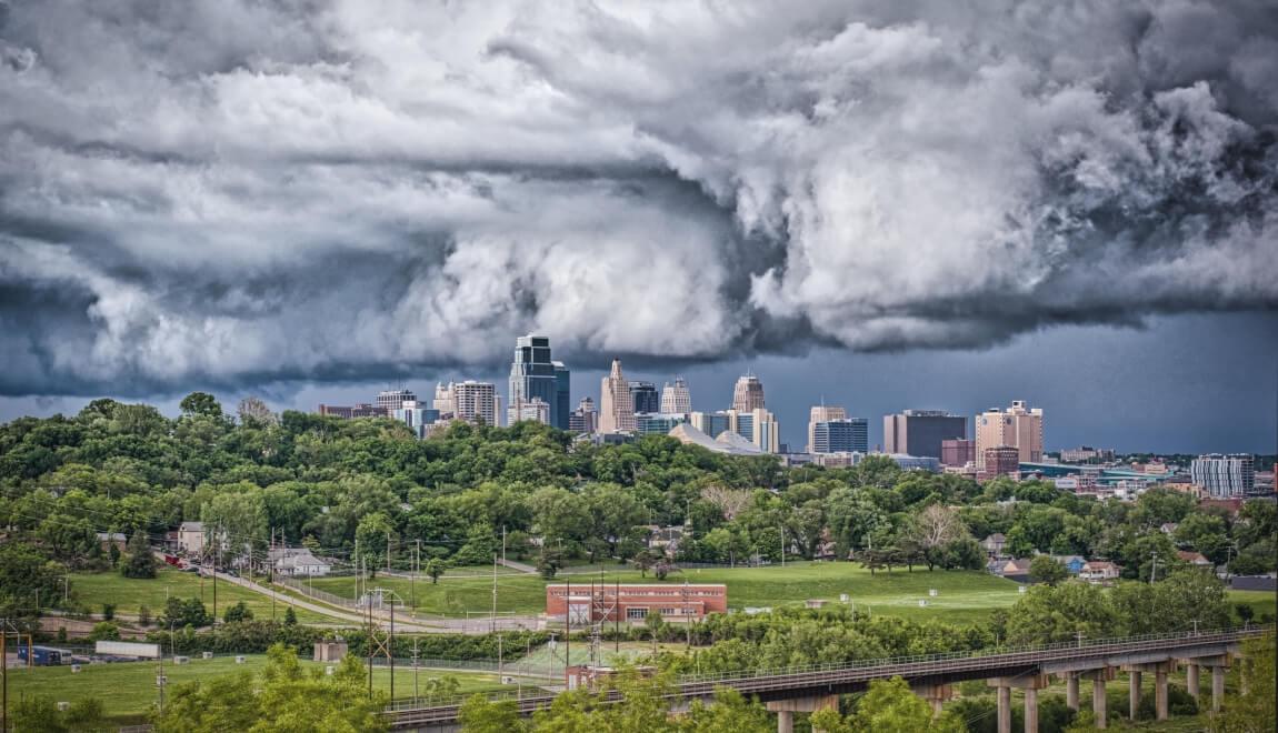 Storm Clouds over Kansas City, Missouri.