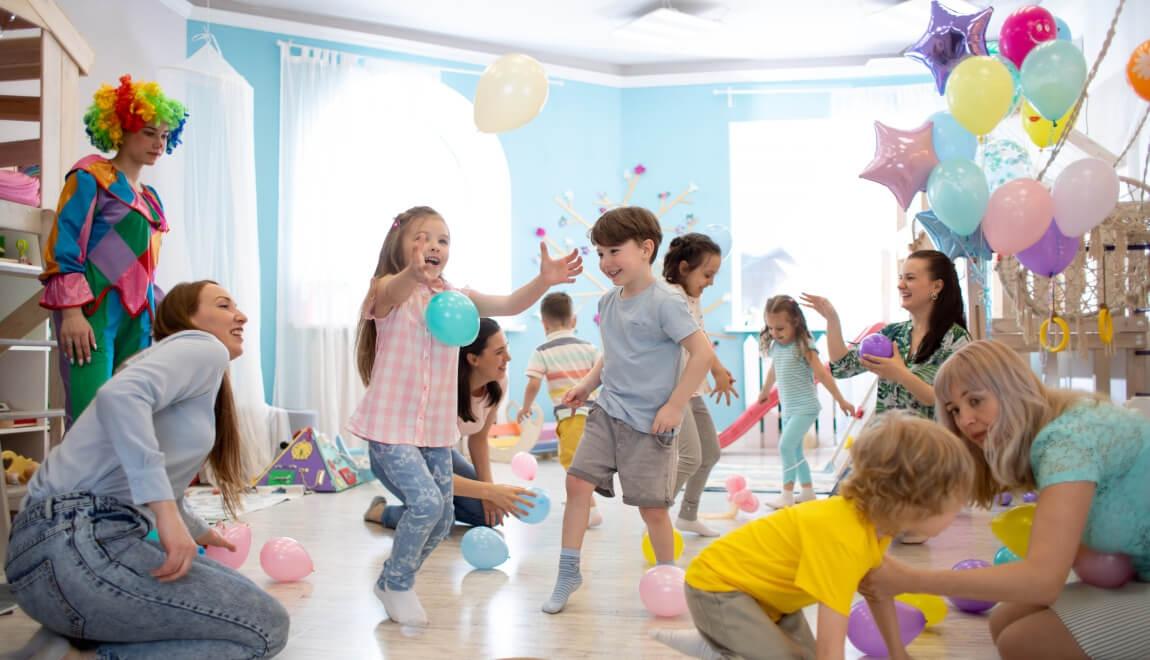 An image of children enjoying a party.