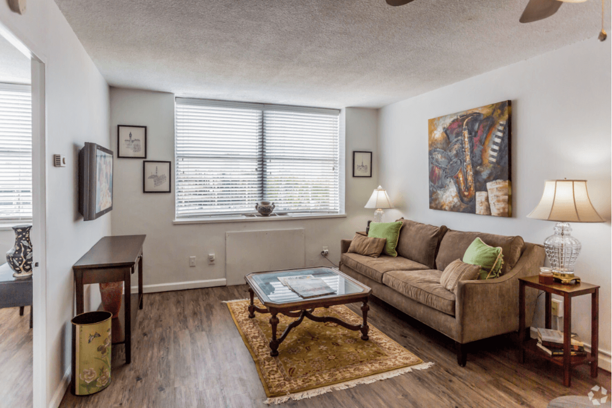 Windows at The PULSE Apartments in North Memphis let natural sunlight into residents' homes.