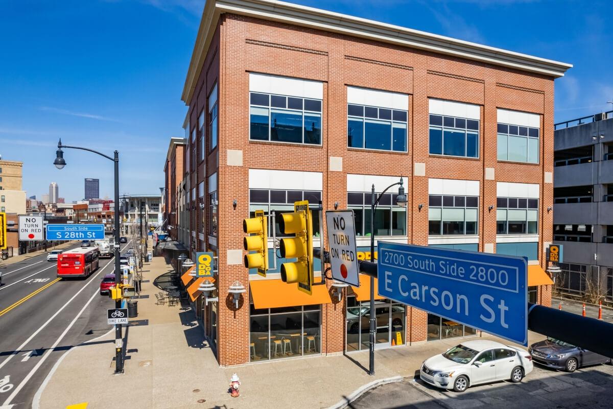 East Carson Street in Southside Flats is a National Historic District with numerous shops and restaurants.