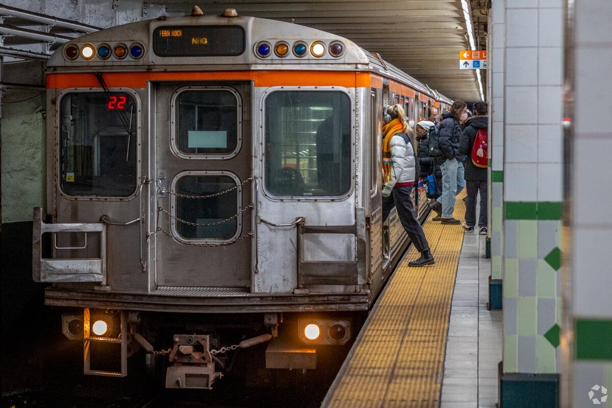 Residents enter and exit a SEPTA subway in Philadelphia.