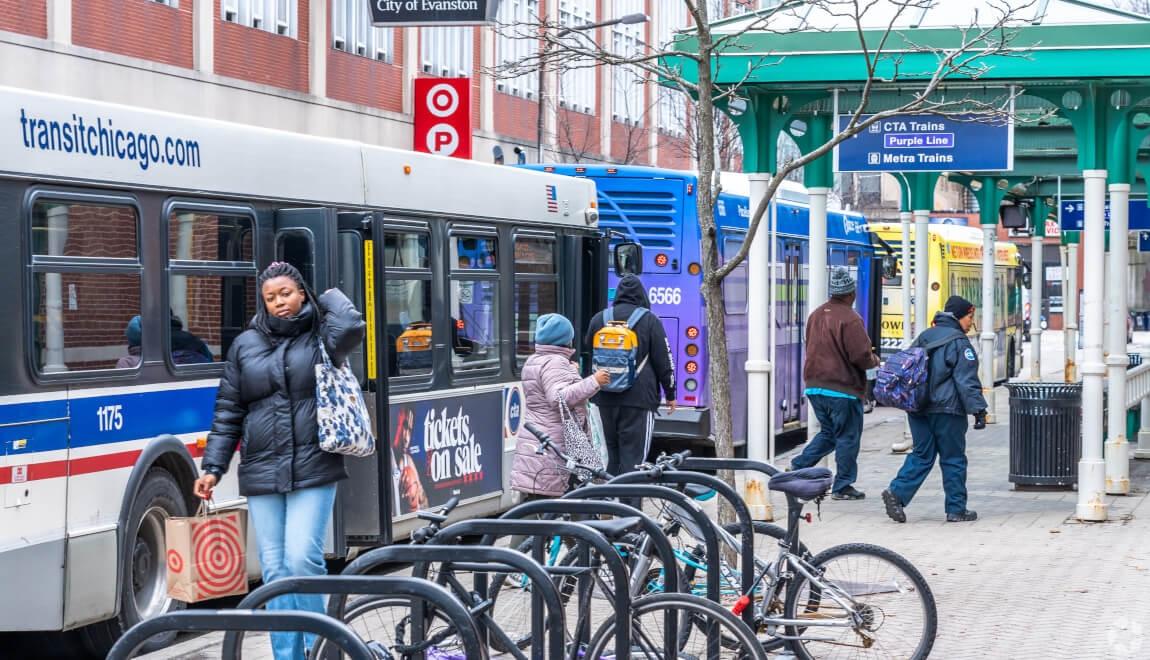 Public transit in Evanston, IL