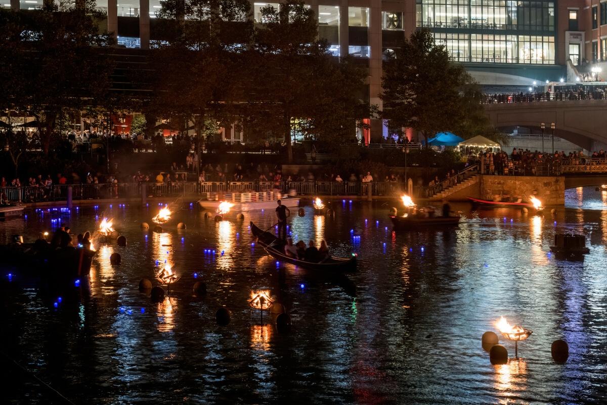 Providence is known for its WaterFire festivals, when fiery sculptures light up the Providence River.