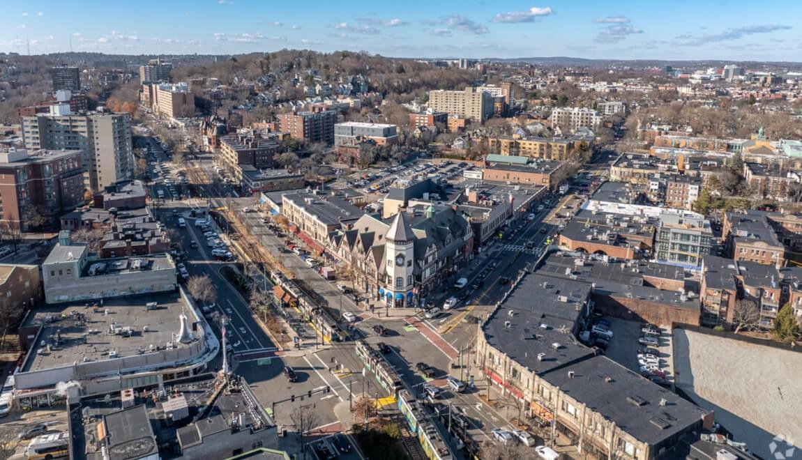 Brookline neighborhood in Boston, MA