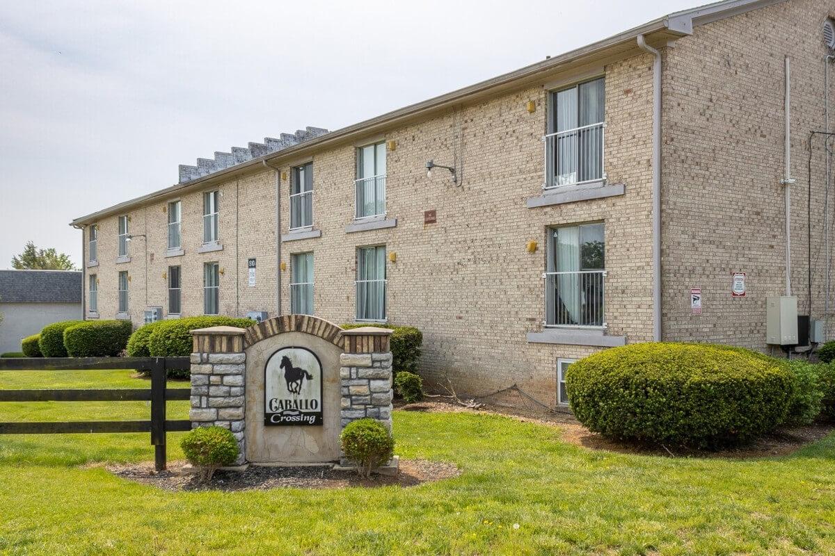 Units at Caballo Crossing in East Lexington are in low-rise buildings.