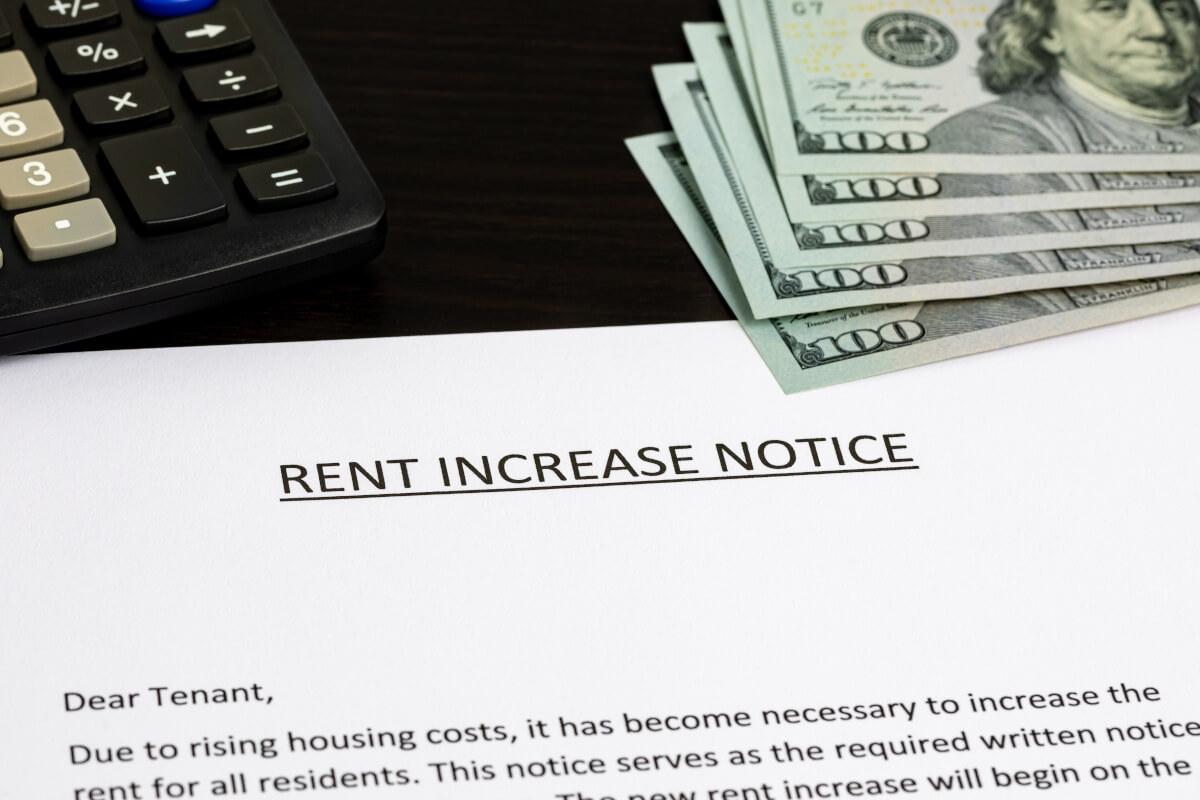 Tenant receives a rent increase notice.