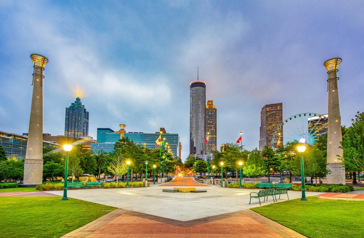 Centennial Olympic Park in Downtown Atlanta