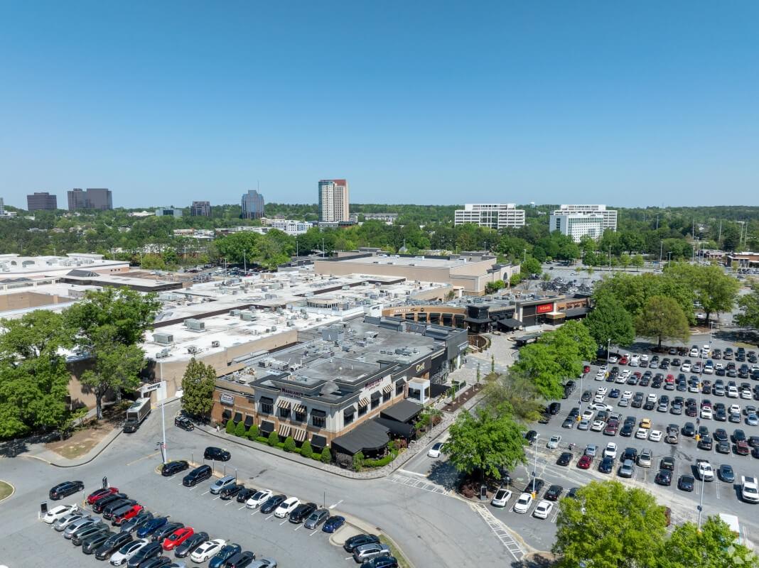 Aerial view of Perimeter Center neighborhood in Atlanta, GA
