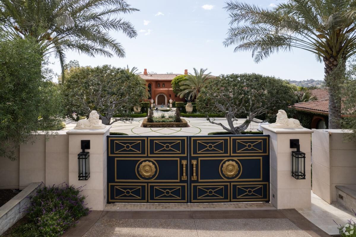 Ornate entrance gate.