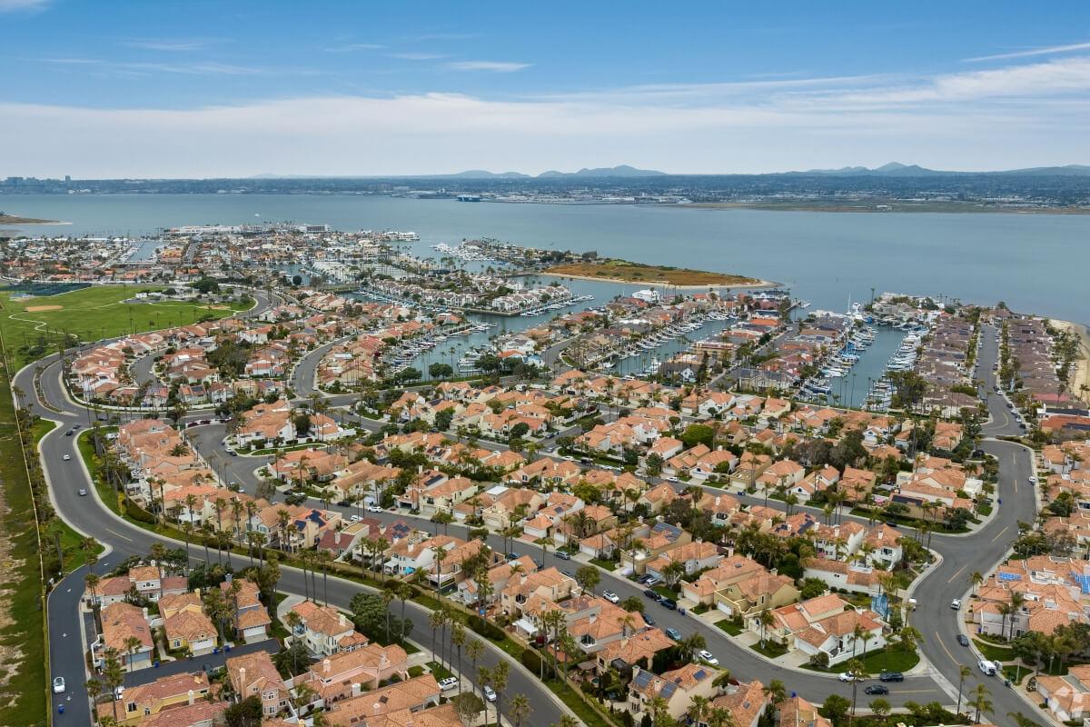 Coronado Cays Gated Community in San Diego, CA.