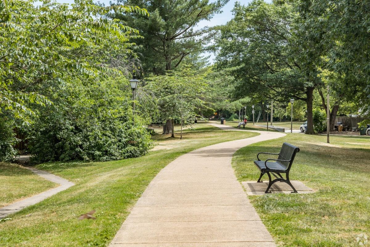 Walking path in Northridge neighborhood in Alexandria, VA