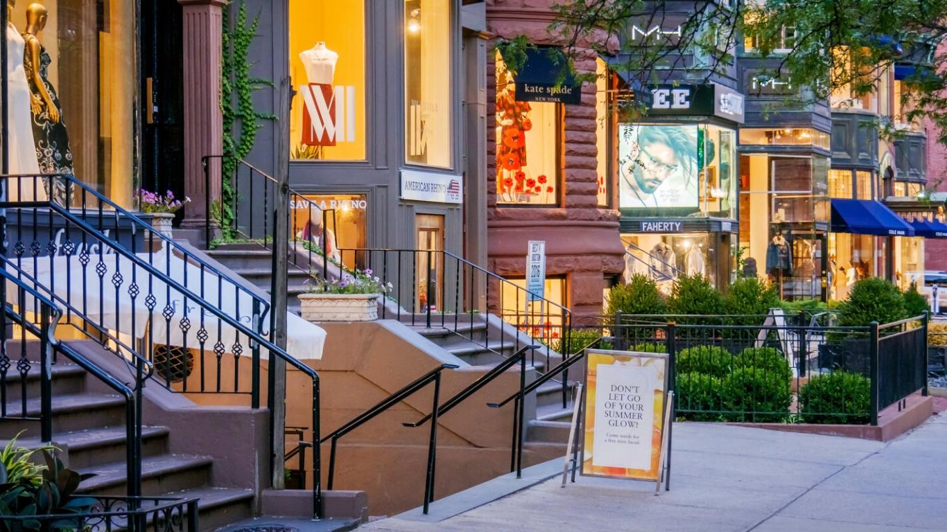 Newbury Street in Boston