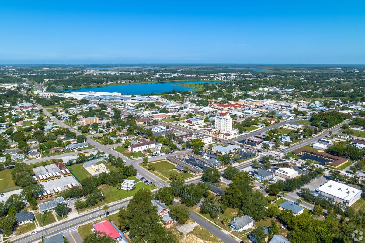 Aerial view of Haines City, FL