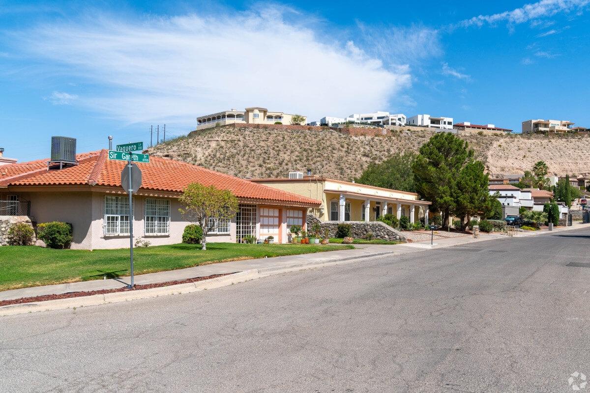 A street in Mission Hills in El Paso