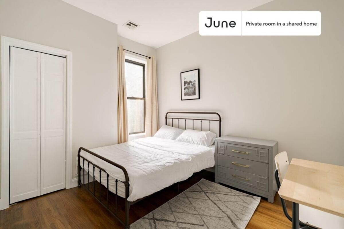 A view of a private bedroom at 89 Kingston Ave.