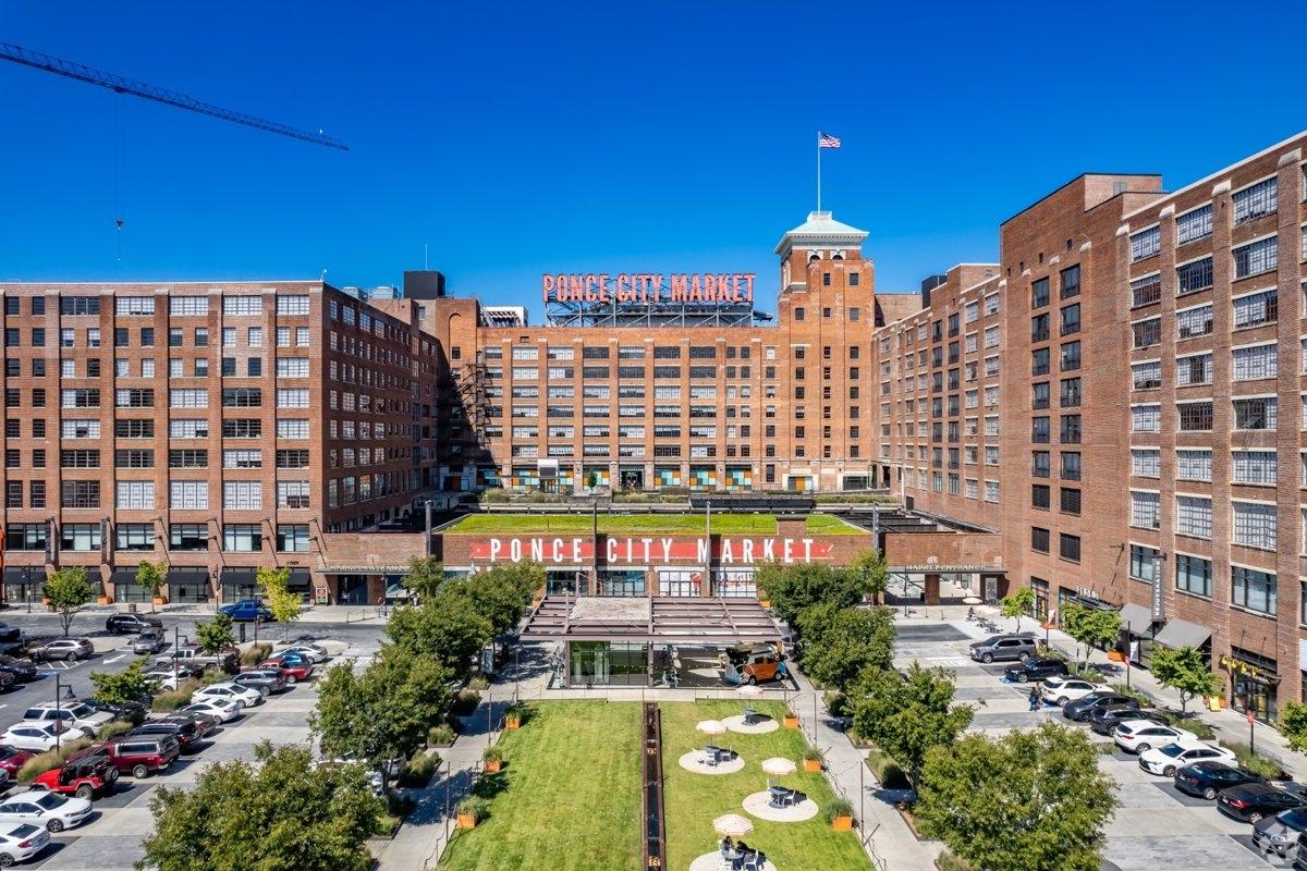 The Ponce City Market building in the Old Fourth Ward neighborhood