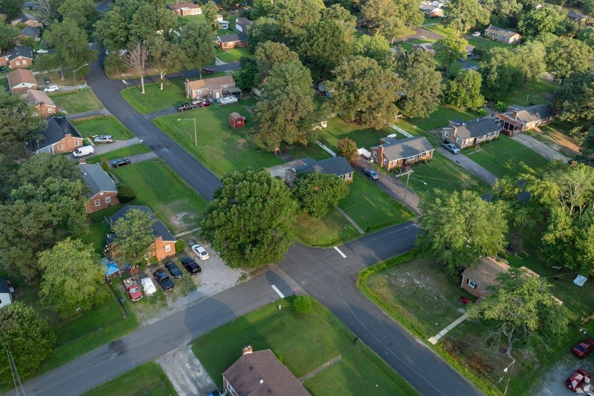 An aerial view of the Worthington neighborhood in Richmond, VA
