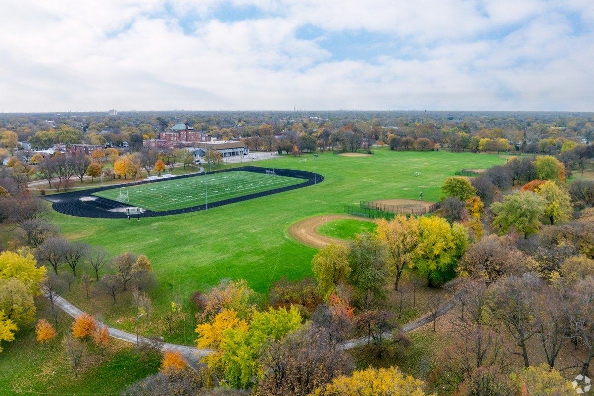 Aerial view of the Englewood community