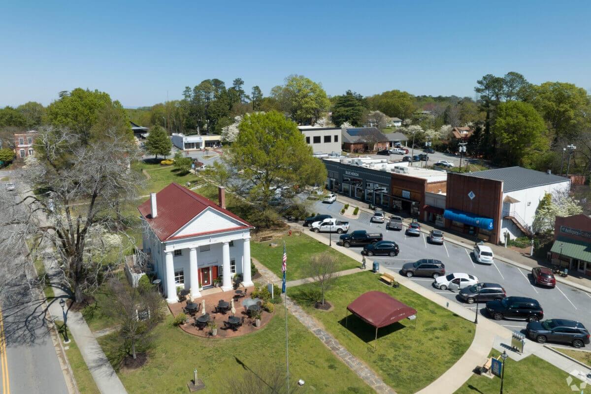 Pendleton Square is the center of the community.