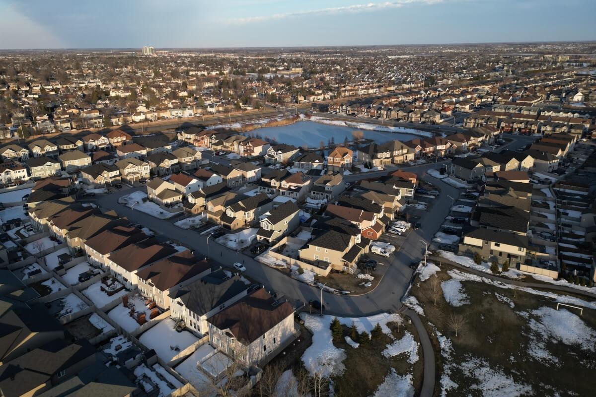 Nepean Kanata is filled with suburbs of residential streets and homes..
