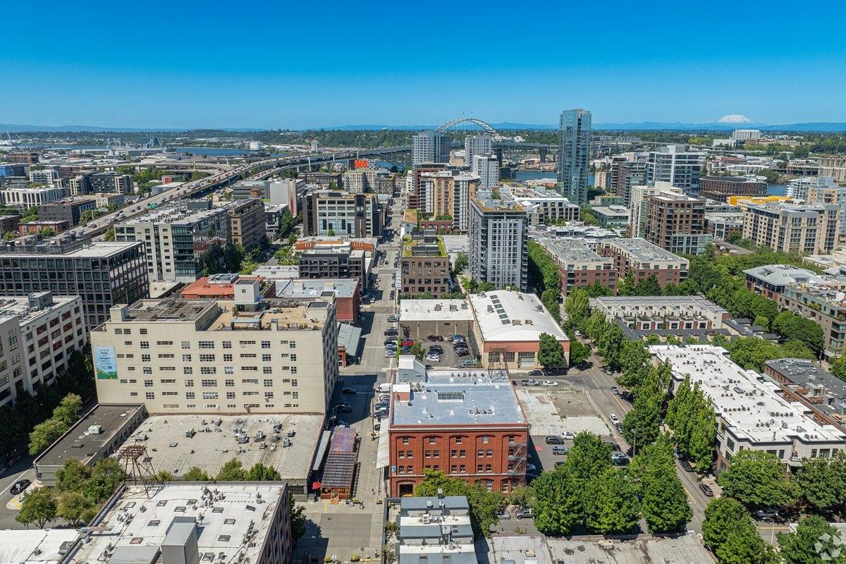 Aerial view of the Pearl District neighborhood