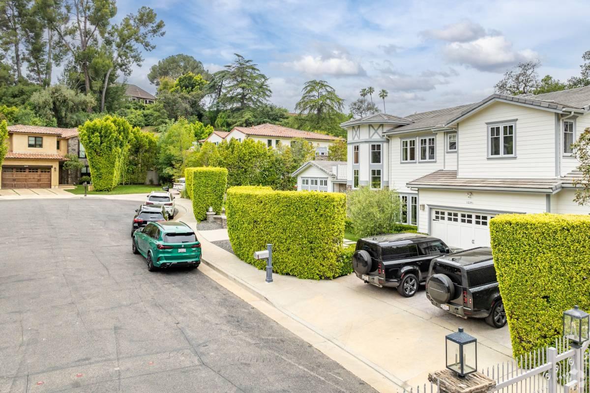 Residential street in Encino