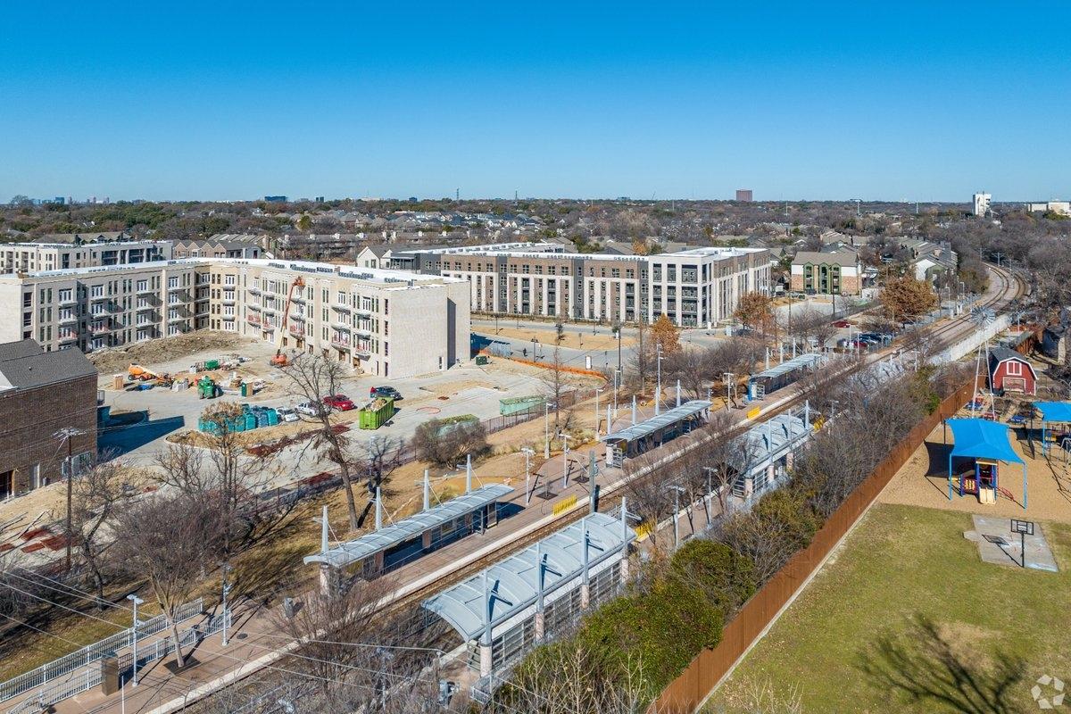 Aerial view of the Lake Highlands neighborhood in Dallas, TX