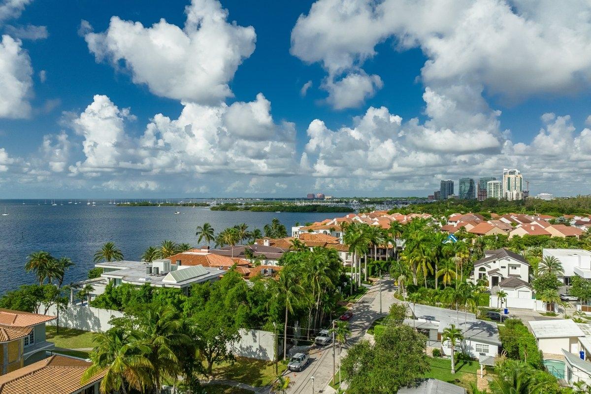 Sunny Coconut Grove neighborhood in Miami