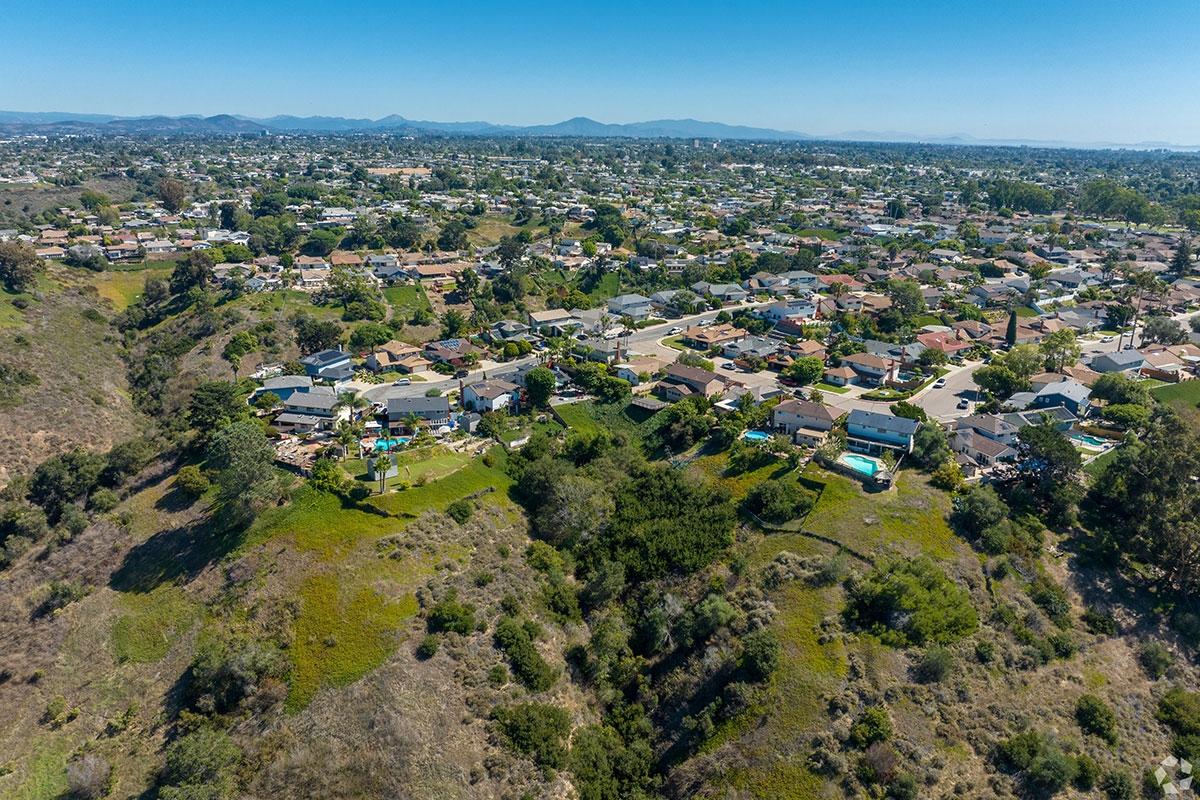 Homes sit atop canyons in Clairemont.