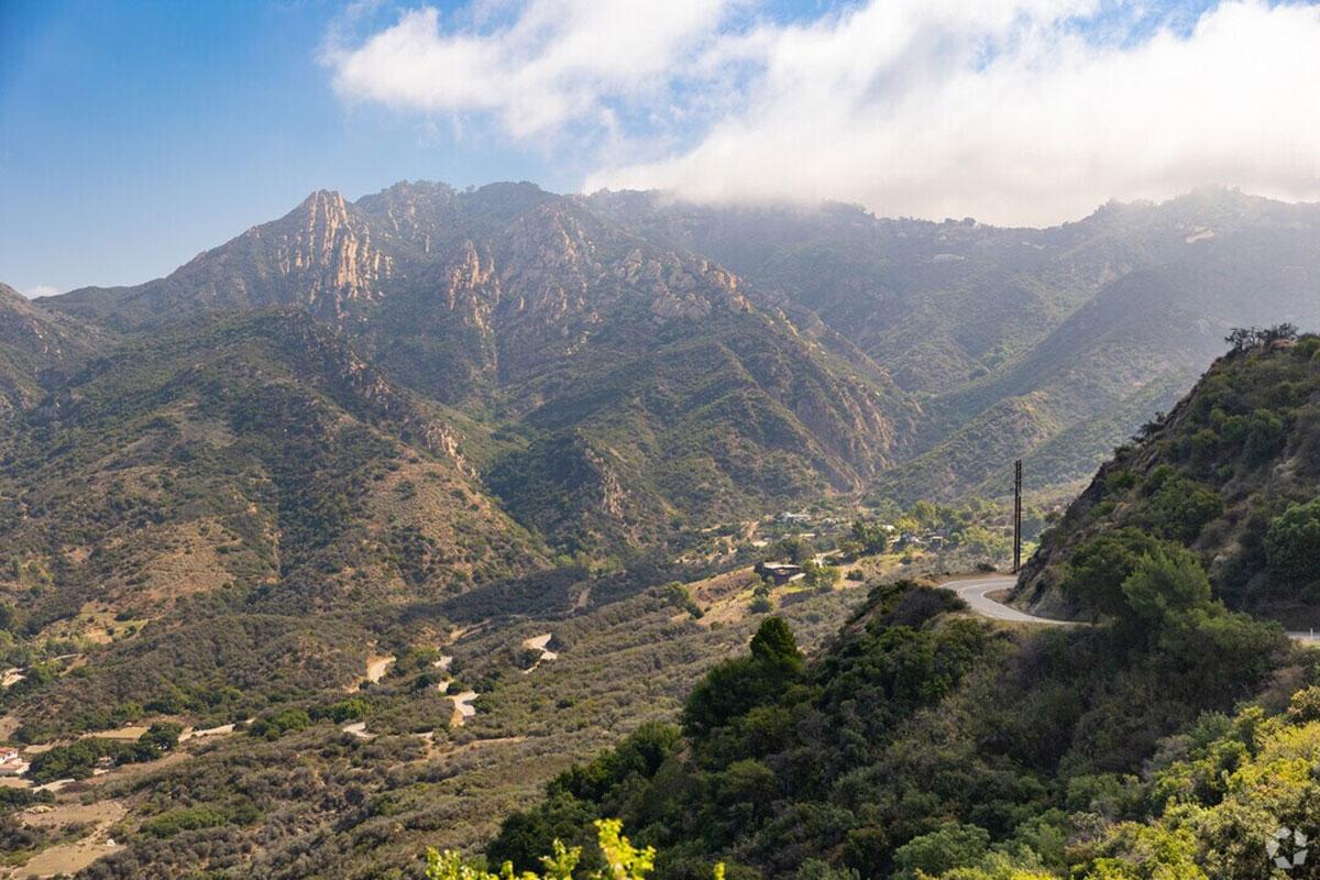 View from Will Smith's neighborhood in the Calabasas mountains 