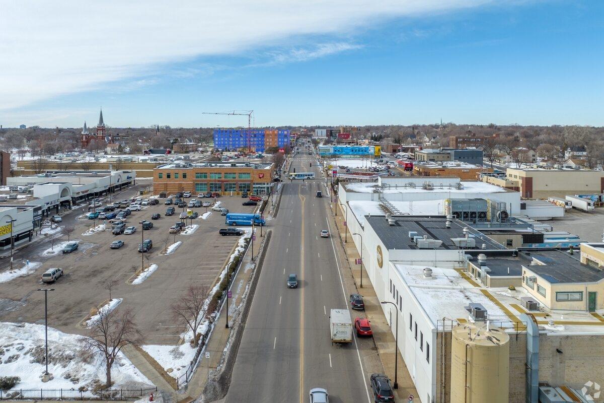 An aerial view of Hawthorne, MN