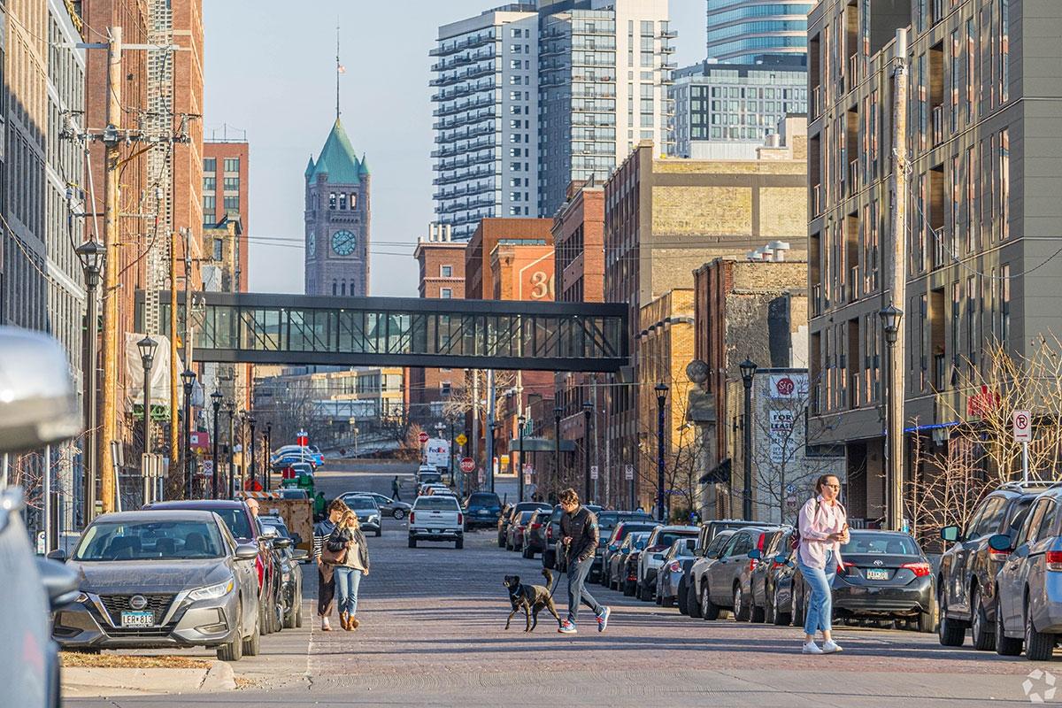 North Loop is known for its walkability and nightlife. 