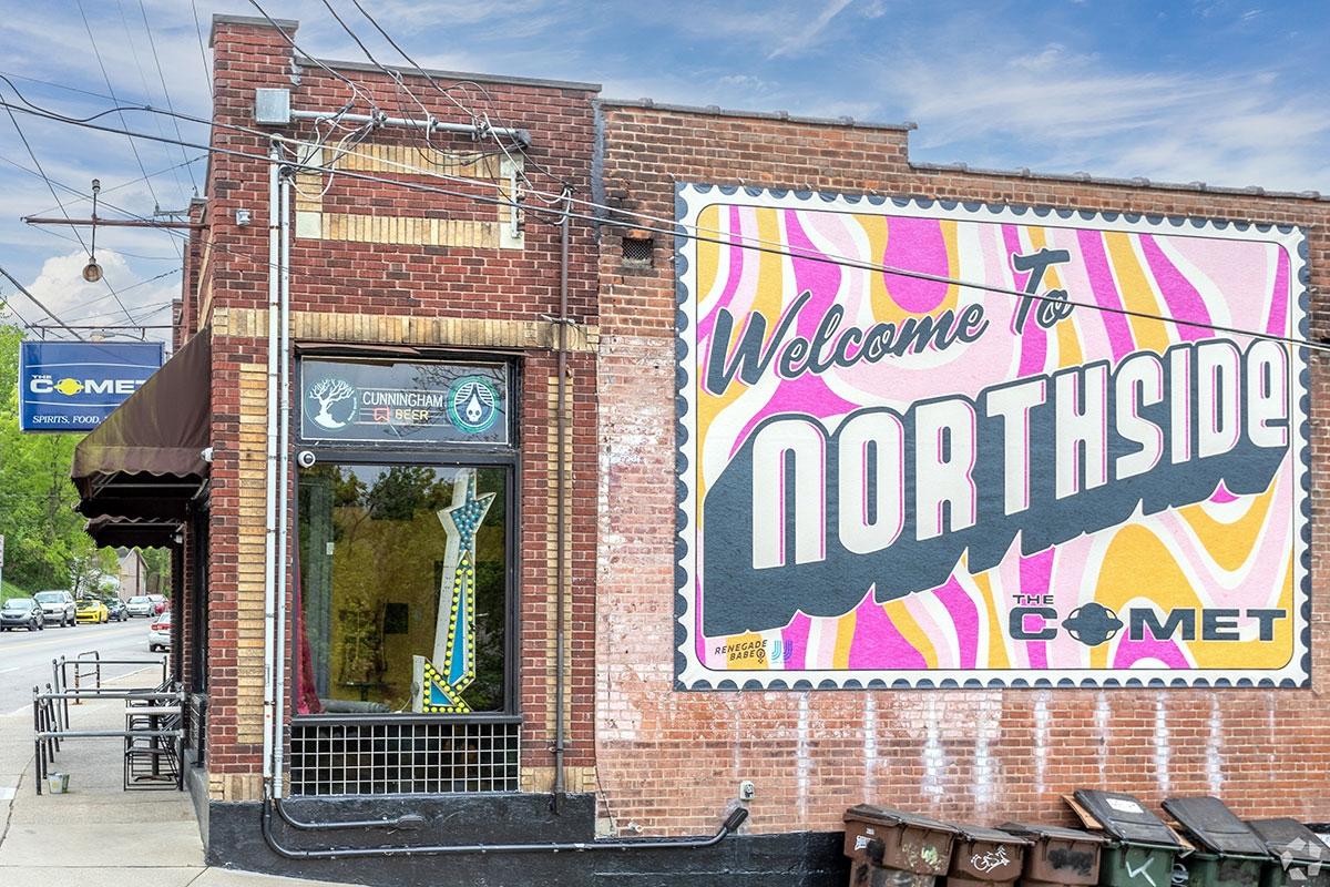 Northside has shops, cafes, and bars for renters to discover.