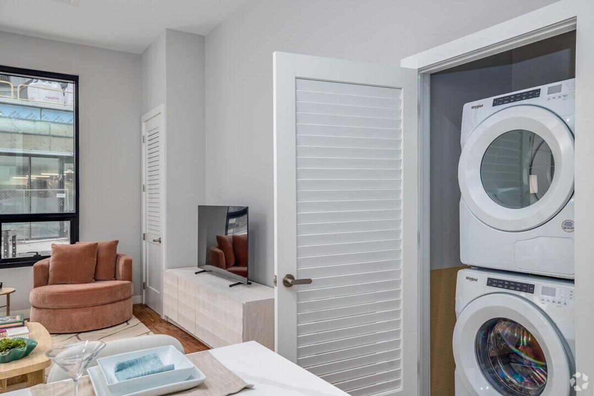 The AVE Constitution apartment community in Philadelphia has in-unit laundry.