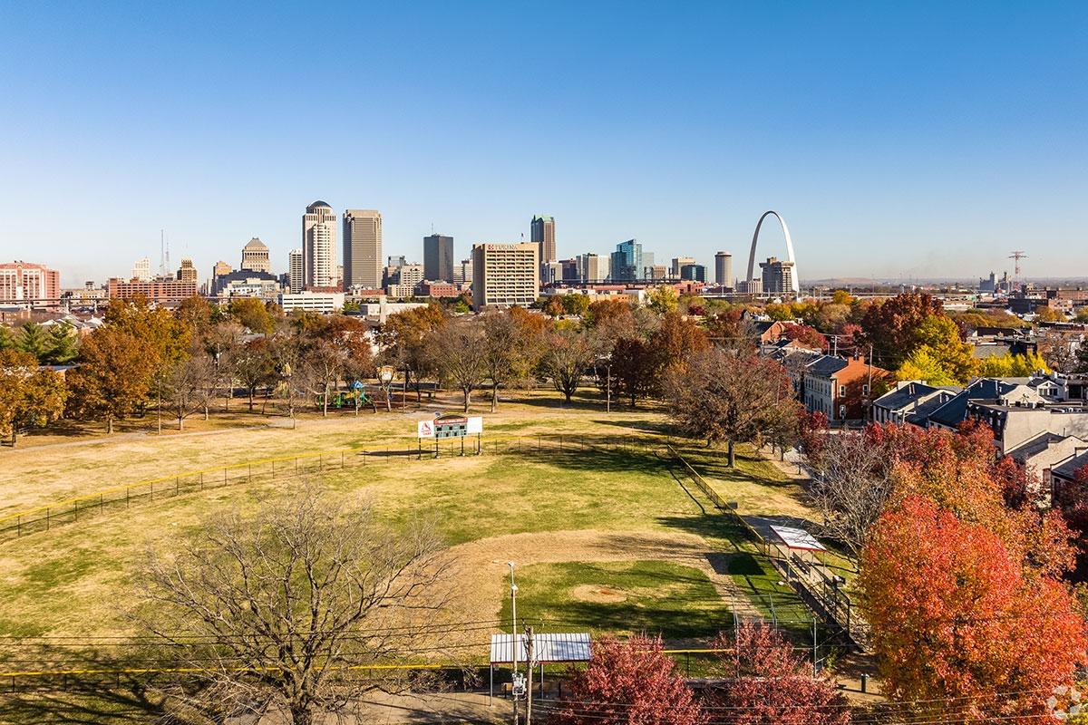 Central West End is close to Downtown St. Louis. 