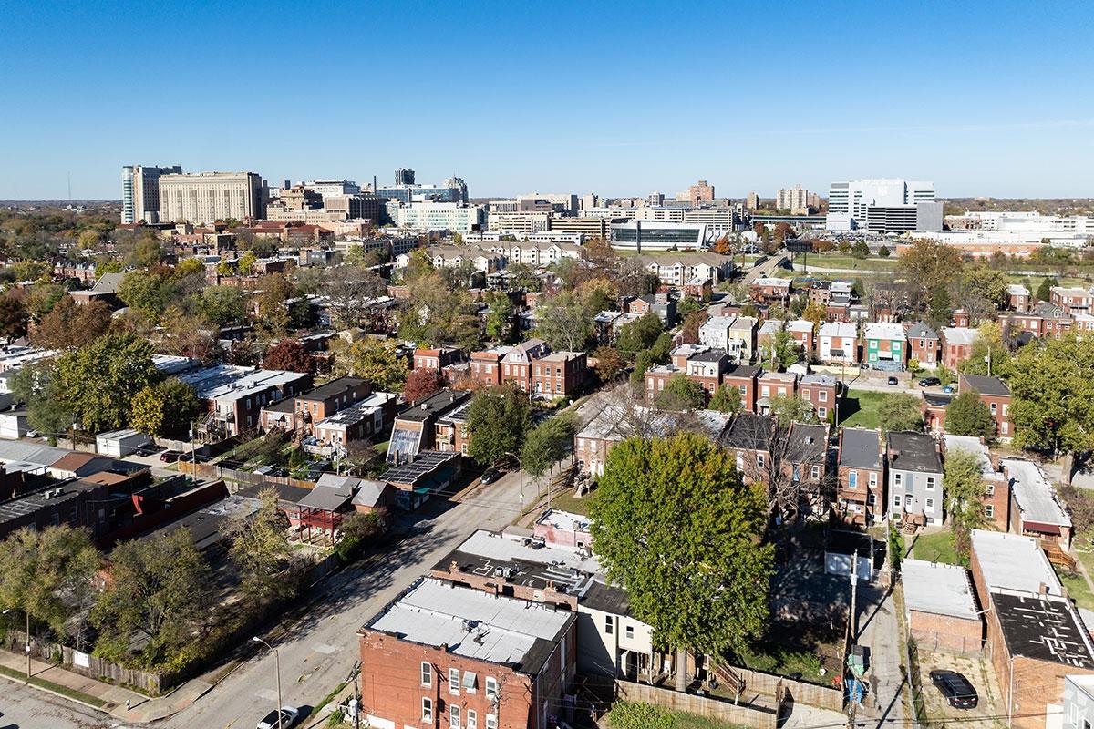 Forest Park Southeast residents enjoy this suburban neighborhood.
