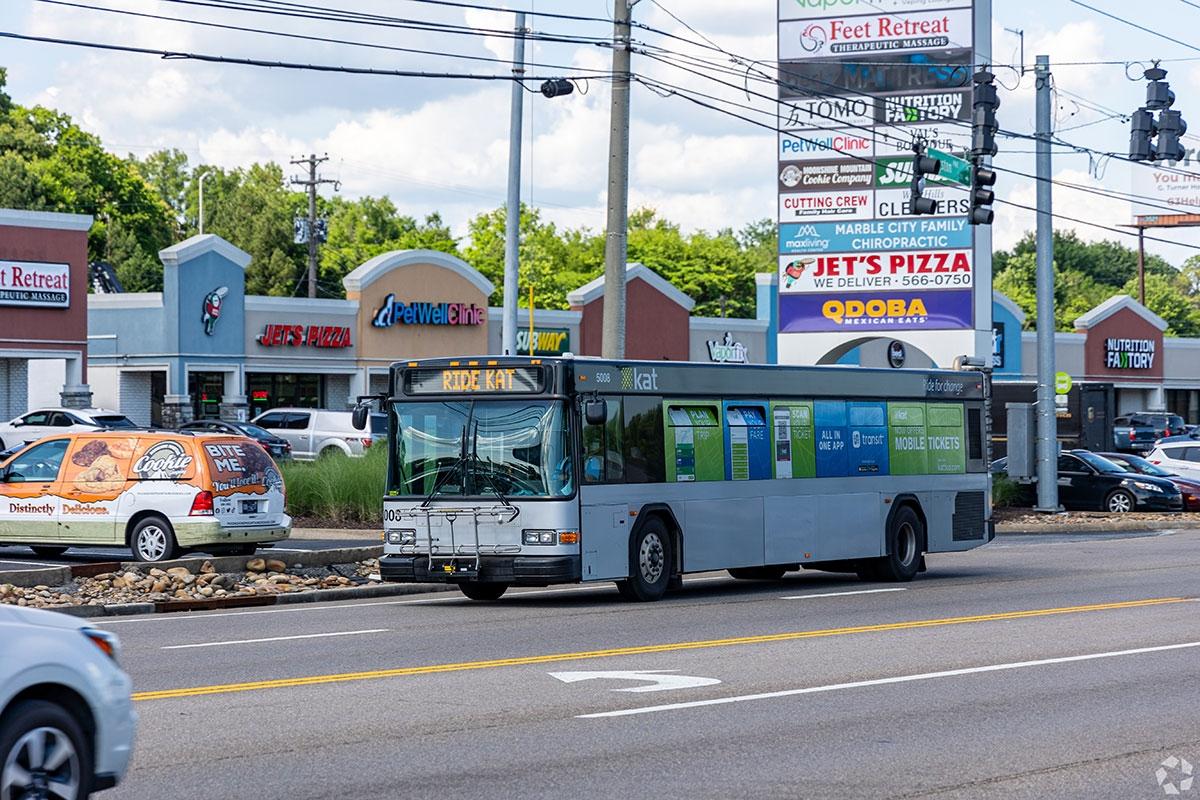 West Knoxville has multiple modes of transit.