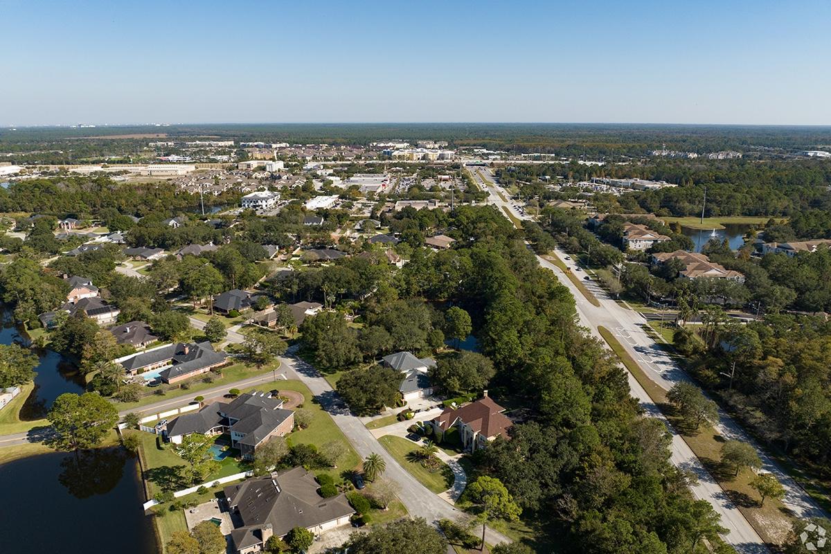 Residents in Deerwood are close to shopping and retail. 