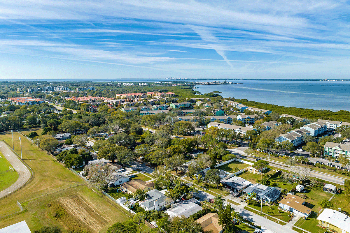 Sunset neighborhood in Tampa