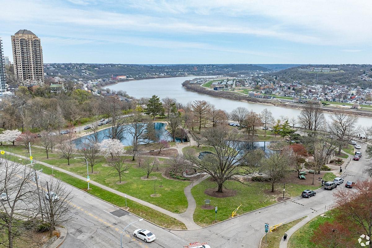 Eden Park overlooks the Ohio River in Cincinnati.