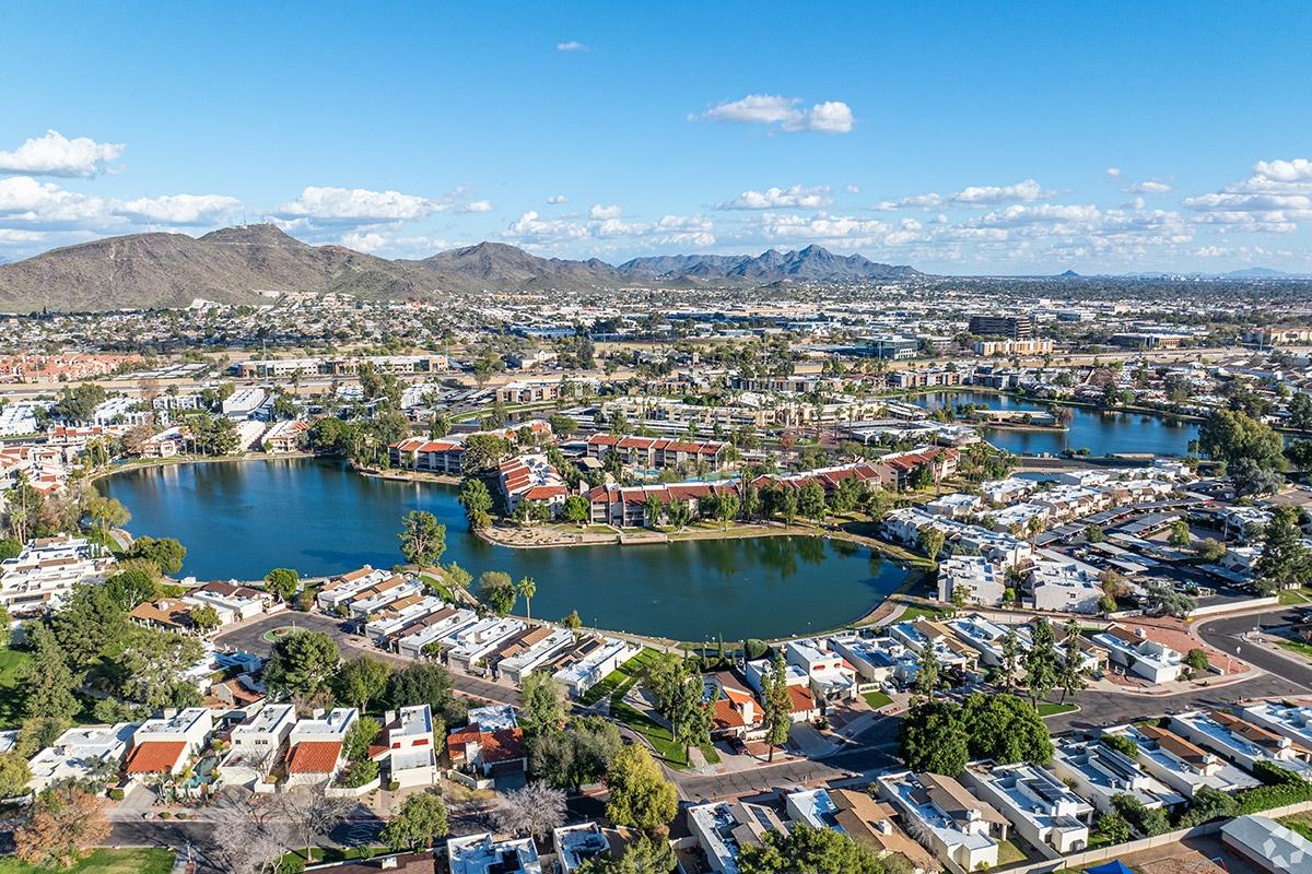 North Mountain backs up against a major mountain in Phoenix.