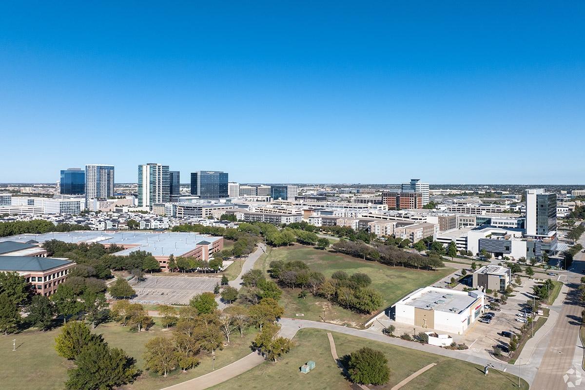 Plano has an active downtown surrounded by suburbs.