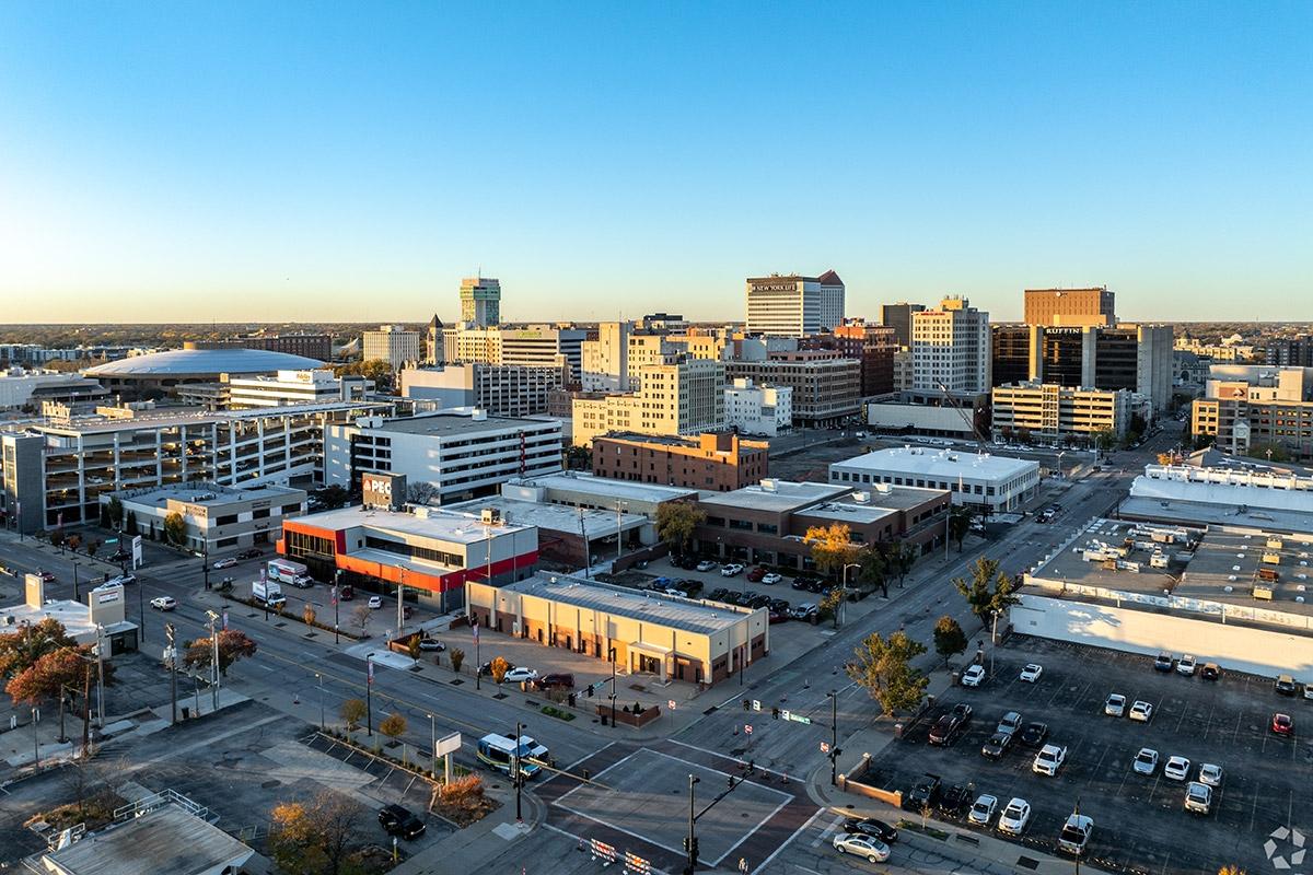 Wichita's downtown has many tall buildings as the city is growing.