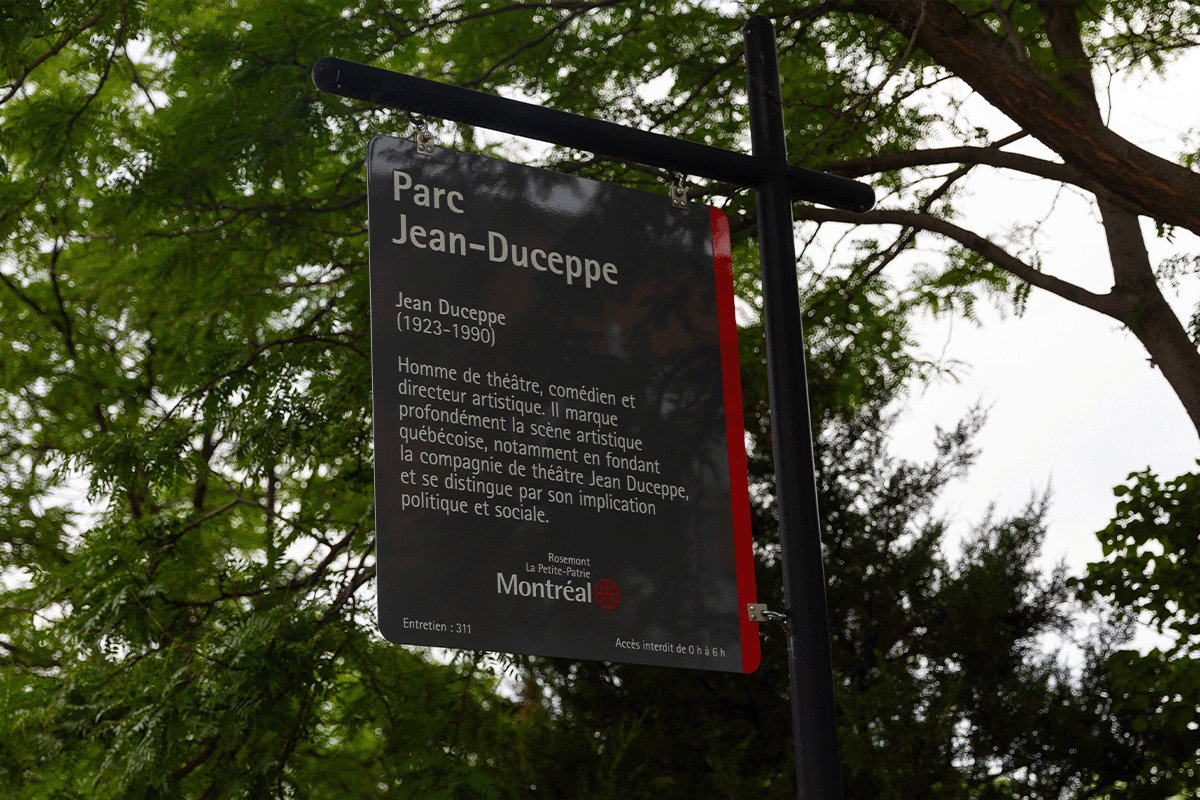 Parc Jean Duceppe en La Petite Patrie Montreal