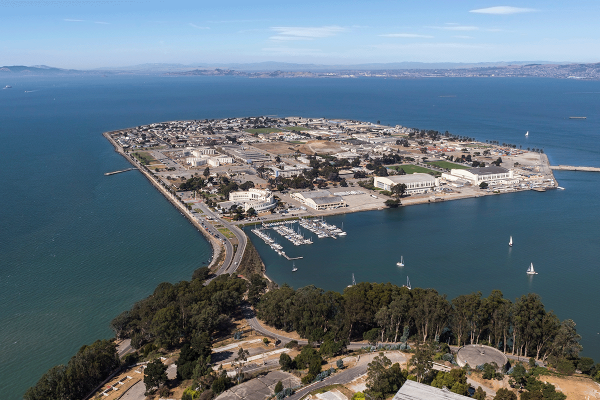 Treasure Island Aerial Shot