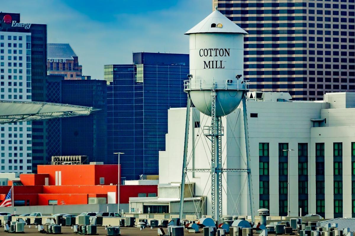 Skyline view of the Warehouse District in New Orleans
